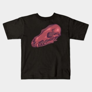 Neon Fox Skull Kids T-Shirt